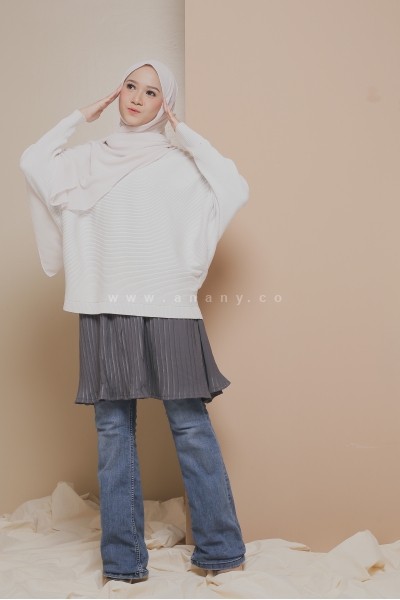 Pleated Mini Skirt Dark Grey Pleated Mini Skirt Dark Grey